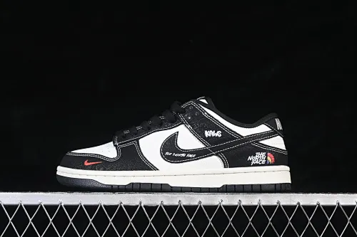 All categories Nk SB Dunk Series Nk SB Dunk Low High-end customized low-top sneakers Nike SB Dunk Low North Face co-branded black and white High-end customized low-top casual sneakers YF9511-915